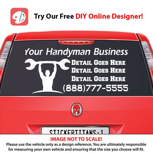 Rear Glass Decal - Handyman Business 4